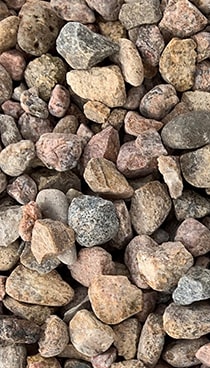 Washed concrete rocks from Brannan companies